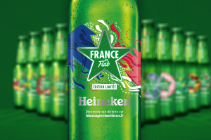 05/2018 Heineken bouteille et pack France by Flab édition limitée - Illustration et design : Flab