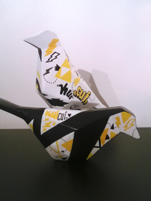 12/2016 Sculptures Birds custom - Peinture : Flab