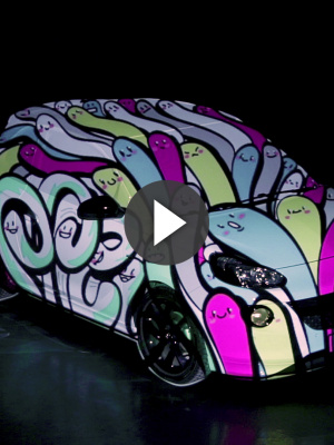 04/2012 Opel Adam Workshop - Mapping : NYX Team & Flab - Illustration / Live Painting : Flab