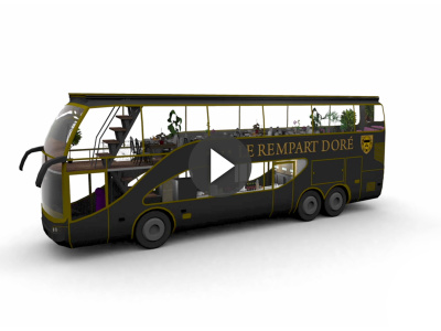 10/2012 Mon Camion Resto - "Bus Restaurant" - 3D, Animation, Design : Flab